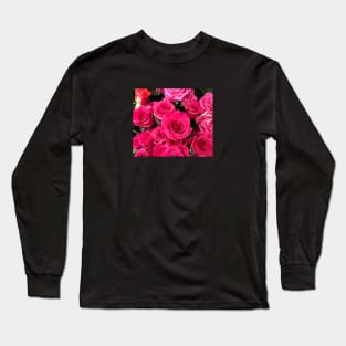 In the pink! Sweet spray roses Long Sleeve T-Shirt